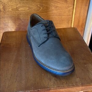 Martin Dingman Charcoal Suede Derby Shoes